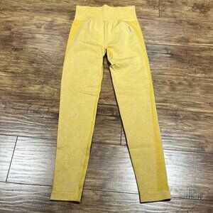Gymshark full length high waist leggings speckled yellow